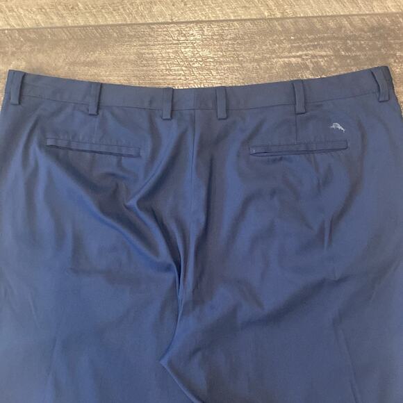 Tommy Bahama Men's Performance Flat Front Chino Pants Navy Size 48x34 - Picture 4 of 11